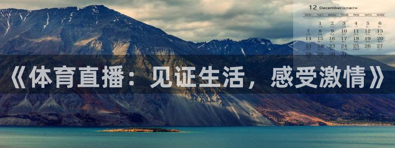《体育直播：见证生活，感受激情》