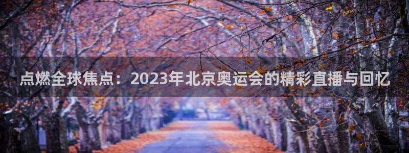 点燃全球焦点：2023年北京奥运会的精彩直播与回忆